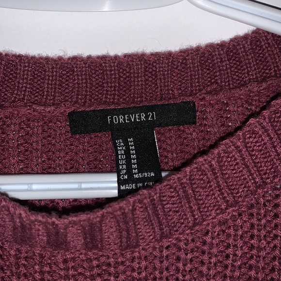 [M]👚 - F21 knit cropped sweater - Picture 4 of 7